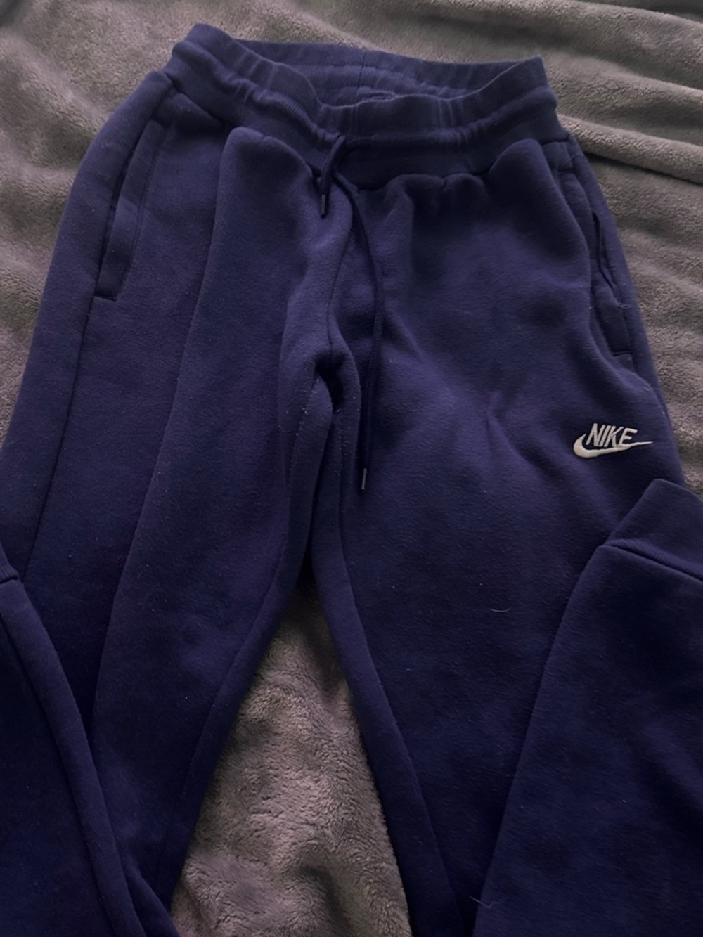 Nike Kids Dark Navy Fleece Joggers